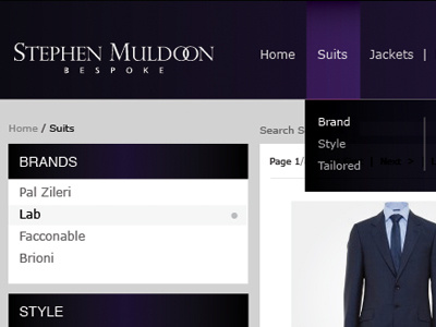 Stephen Muldoon tailor web design