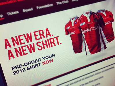 Salford City Reds RLFC New Shirt Release advertising promotion web design