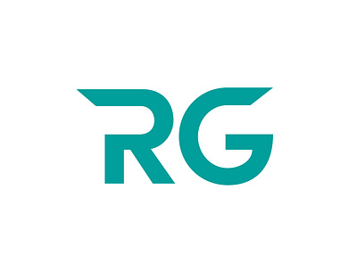 Logo for Ryan Gray Design - Lighting and Visuals design letters lighting logo logotype rg rg logo teal typography