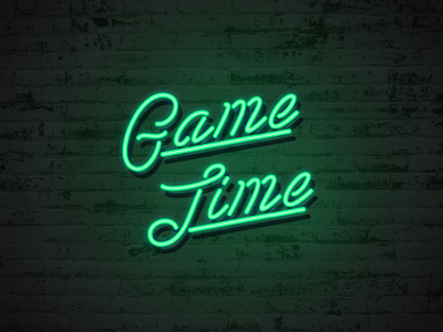 Game Time game neon time