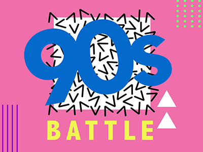 90's Battle 90s battle geometric memphis style