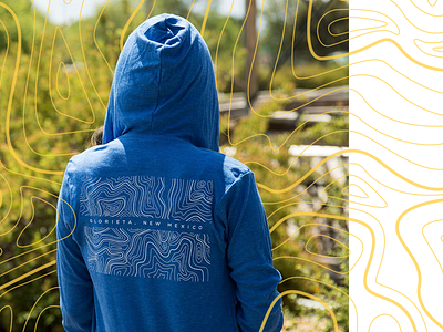 Student Escape 2018 // Zip Hoodie Back apparel back camp hoodie ministry screenprint student escape topography youth