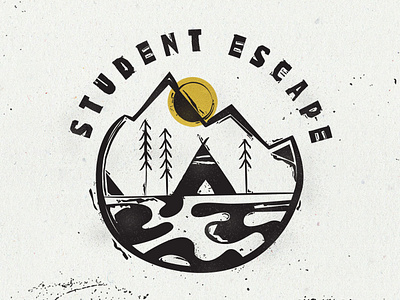 Student Escape Stamp Logo camp logo ministry stamp student