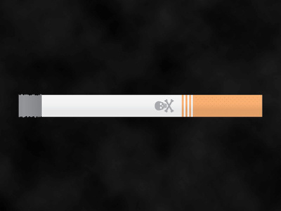 Smoke This cigarette cloudy dots gray infographic skull skull and crossbones smoky stripes tan white