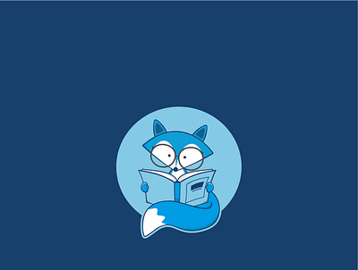 Reading Fox brand identity character character animation character design cute design fox logo logo design mascot playful