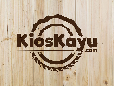 Kios Kayu logo logo logo design woodworking