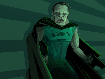 Bizzaro bizzaro cape comics dc green illustration krypton man nerdy sketch steel super superman