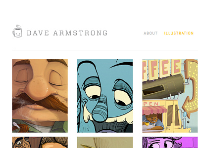New Website branding dave armstrong design illustration promotion redesign self web website