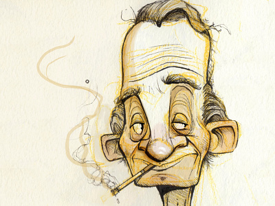 The Smoker Sketch face guy illustration man sketch smoker smoking