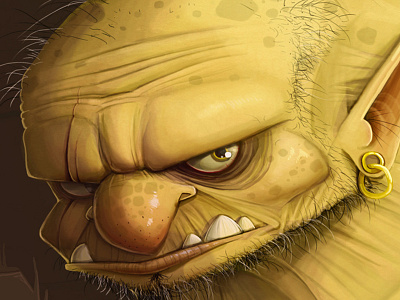 Ogre Detail Shot cave fantasy goblin illustration monster ogre prince troll