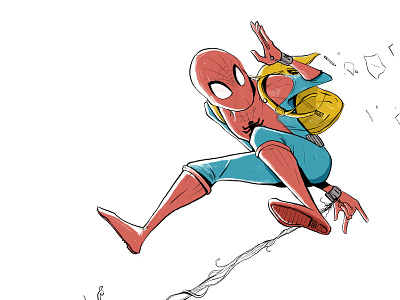 Spahder-mahn character disney illustration man marvel powers spider spiderman superhero