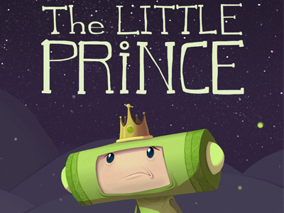 The Little Prince crown damacy green home illustration katamari little playstation prince sad space stars type video game