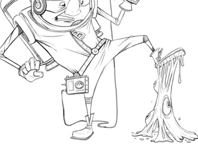 Spaceman 2 armstrong dave gun headphones helmet illustration laser linework man sketch space spaceman