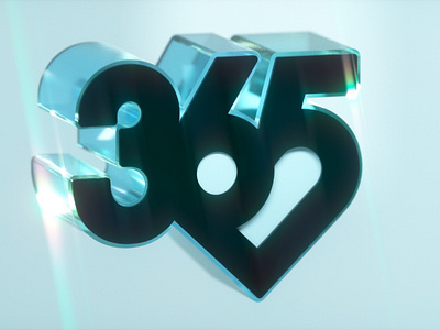365 Logo 3d V002 365 3d letter logo love number octane