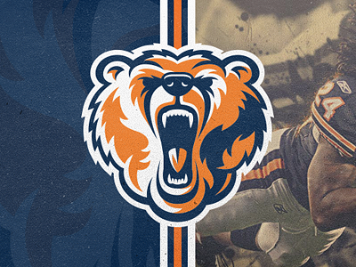Chicago Bears for the Fans! bears brand chicago company design fans identity illustrator logo mascot sport vector