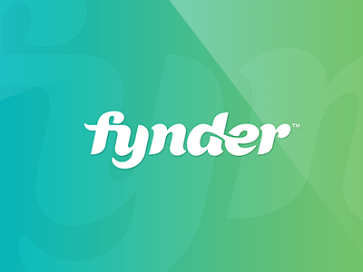 fynder brand company custom design font identity illustrator letters logo vector