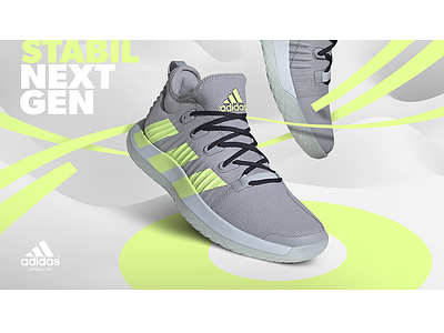 Adidas Stabil Next Gen ad adidas adidas originals adobe photoshop branding handball shoes sneakers visual design
