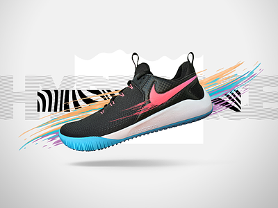 Nike HyperSet React 2 (Limited Edition) 3d ad animation campaign design graphic design motion graphics nike sneakers