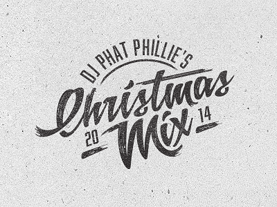 ChristmasMix christmas custom design event lettering logo typography