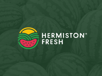 Hermiston Fresh brand branding company design farm fresh icon identity illustration logo organic simple vector watermelon
