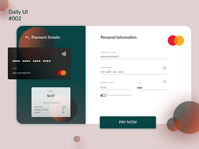 DailyUI #002 - Credit Card Checkout