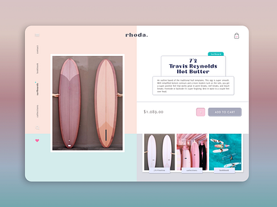 E-commerce design UI - for a surfboard store app dailyui ecommerce app ecommerce shop graphicdesign summervibes surf surfboards uidesign