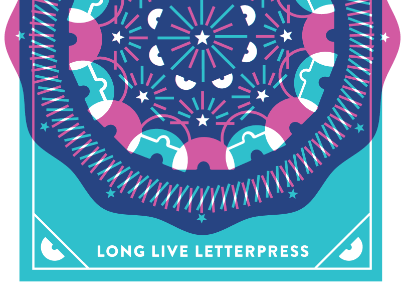 Igloo Letterpress - Business Cards WIP cmyk fireworks igloo letterpress long live letterpress overprint