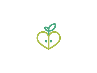Apple Counseling | Logo Concept apple consulting counseling fruit grow heart logo nurture