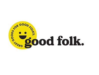 Good Folk Branding branding concept clothing brand design graveyard logo design smiley