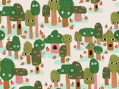 Monster Trees! Pattern Design