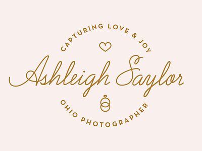 Ashleigh Saylor Photography - Final Logo branding logo mark photographer photography wedding
