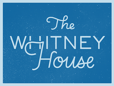 The Whitney House | Final Logo Design branding custom type logo restaurant tavern the whitney house typography