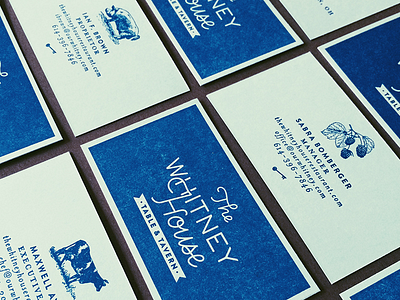The Whitney House | Business Cards branding business cards letterpress the whitney house vintage clipart