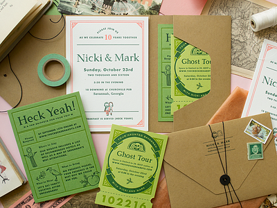 Nicki + Mark Wedding Invitations