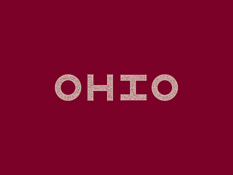 Ohio: Put my thing down, flip it and reverse it. ohio osu trippy type typography