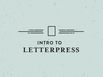 Intro to Letterpress Icon | Gif animated gif igloo letterpress letterpress