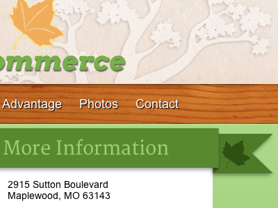 Chamber of Commerce - glimpse texture webdesign website wood