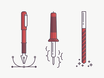 Team up! damien design engineering factory faivre icon illustration iron red tools vector