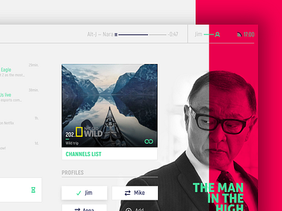 PollUX 2.0 app application contrast damien faivre icon player red tv ui ux web