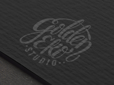 Golden Eko Studio logo blackpaper branding logo logos music paper studio uncoated