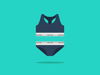 Calvin Klein active bra illustration illustrator panties sportsbra underwear vector