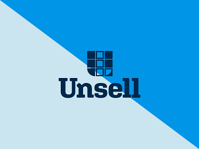 Unsell branding design logo mark type typography vector