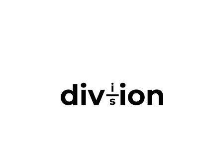 Division Wordmark ➗ branding design graphic design icon illustration lettering logo logodesign minimal vector wordmark