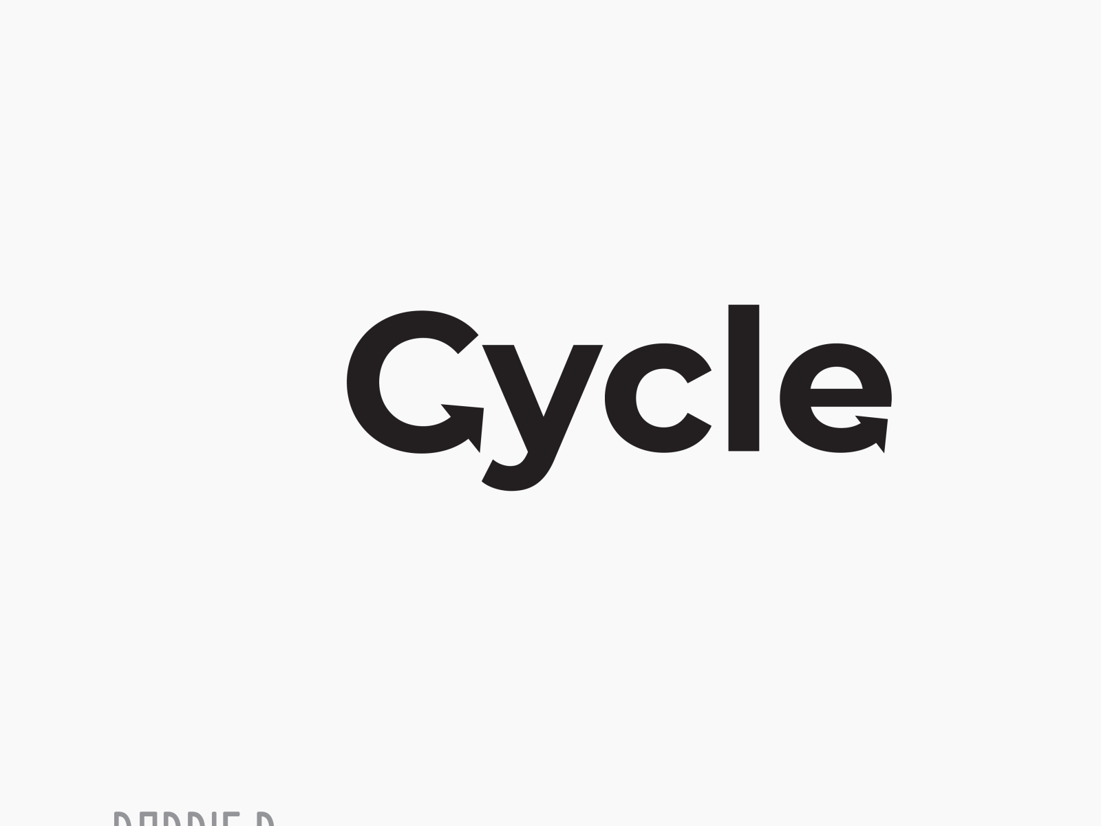 Cycle Wordmark 🔄 by Onyekara Ronald on Dribbble