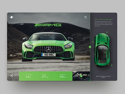 Merc AMG GT Coupe amg layout mercedes typog ui uidesign ux web