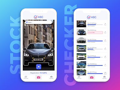 Stock Checker app uiux cars ios layout mobile ui app ux wireframe