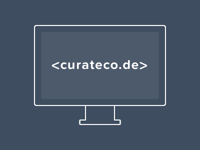 CurateCo.de code curate fireworks freelance frontend logo minimal web design