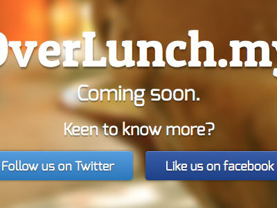 OverLunch.my Landing Page