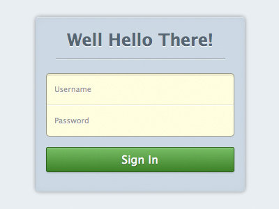 Yet Another Login Box