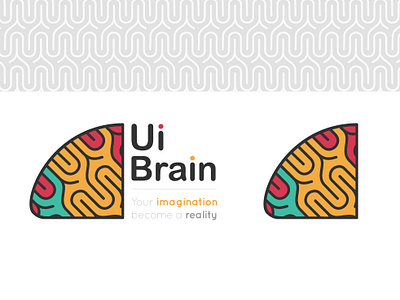 Ui Brain agency brain branding color flat identity identity branding logo pattern ui ux